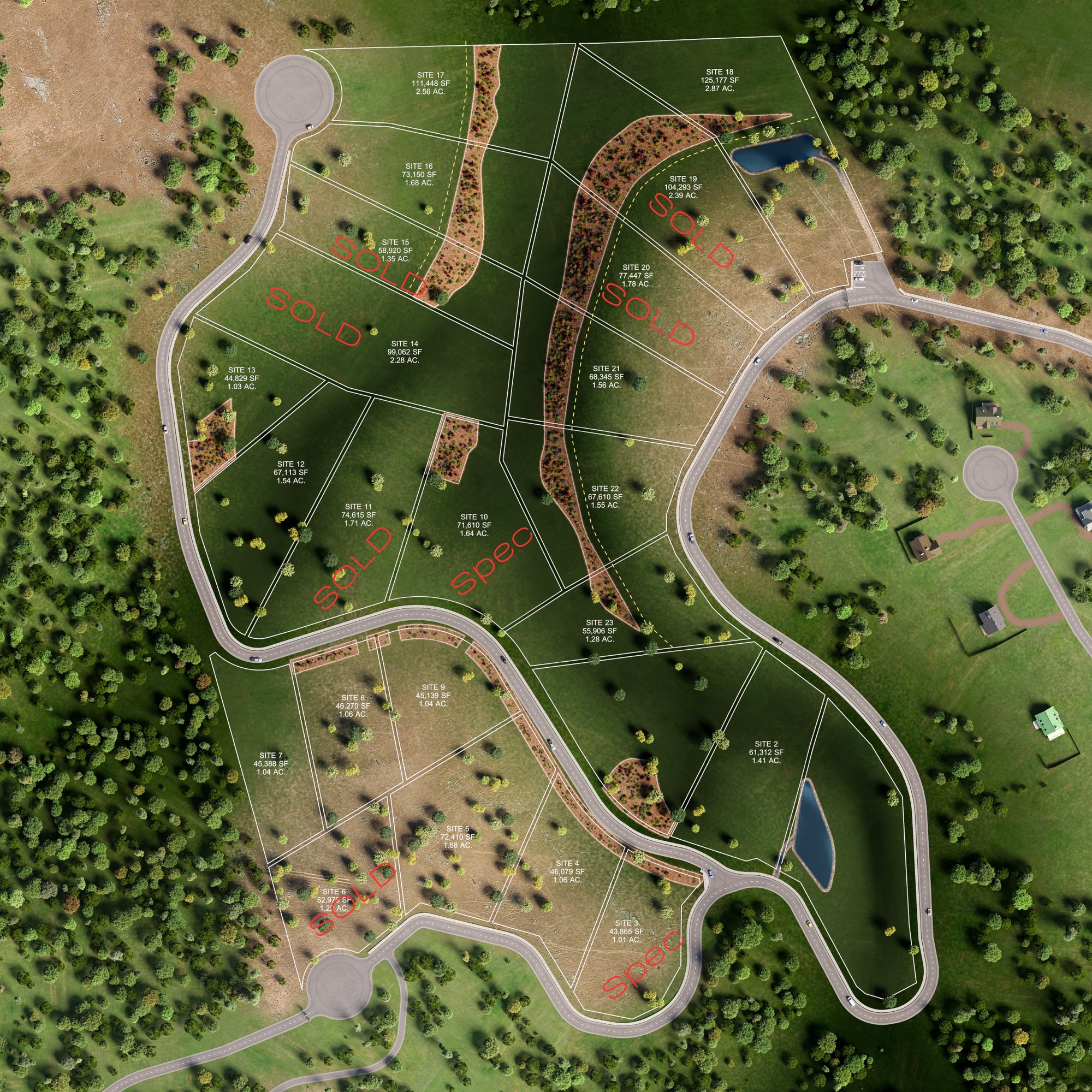 The Twenty Four aerial site plan